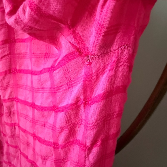 Free People Hot Pink Crinkled Maxi Dress - Picture 4 of 4